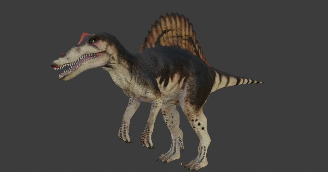 Spinosaurus Animated Low-poly 3D model_9