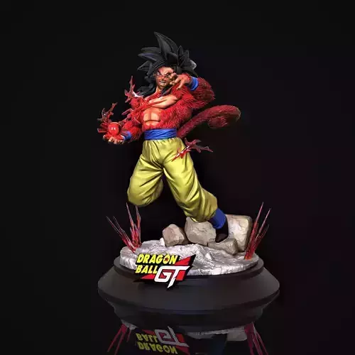 Goku SSJ 4 3D print model