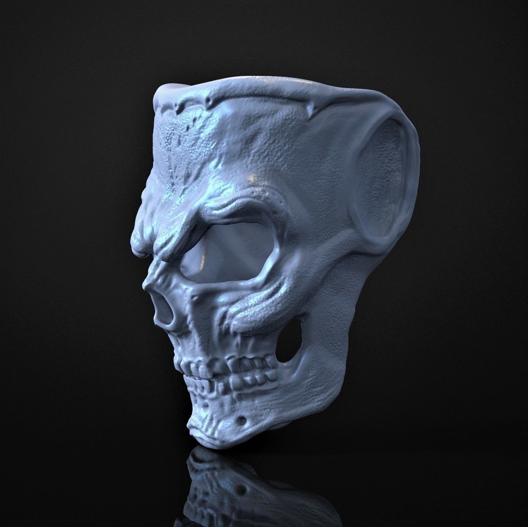 SKULL MASK 3D print model_3