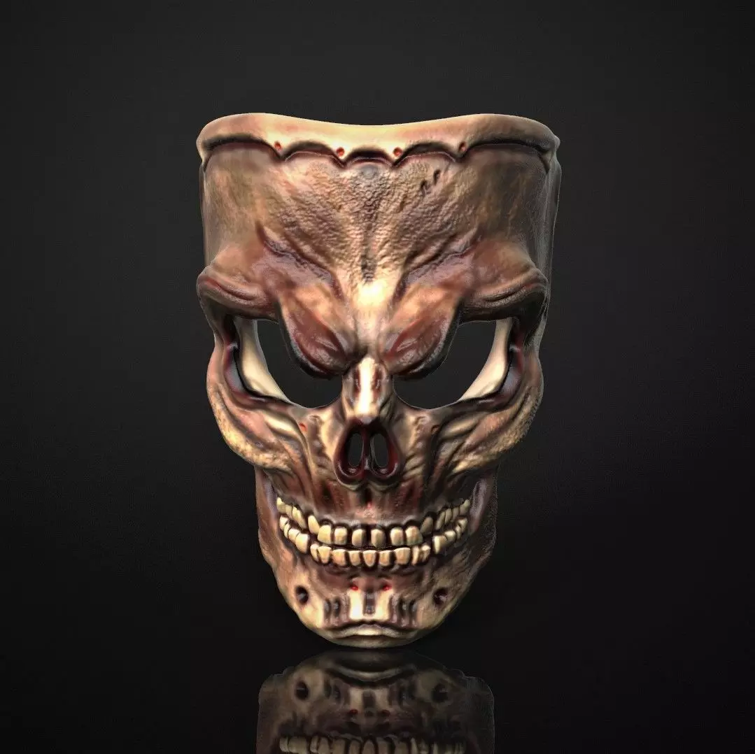 SKULL MASK 3D print model_0