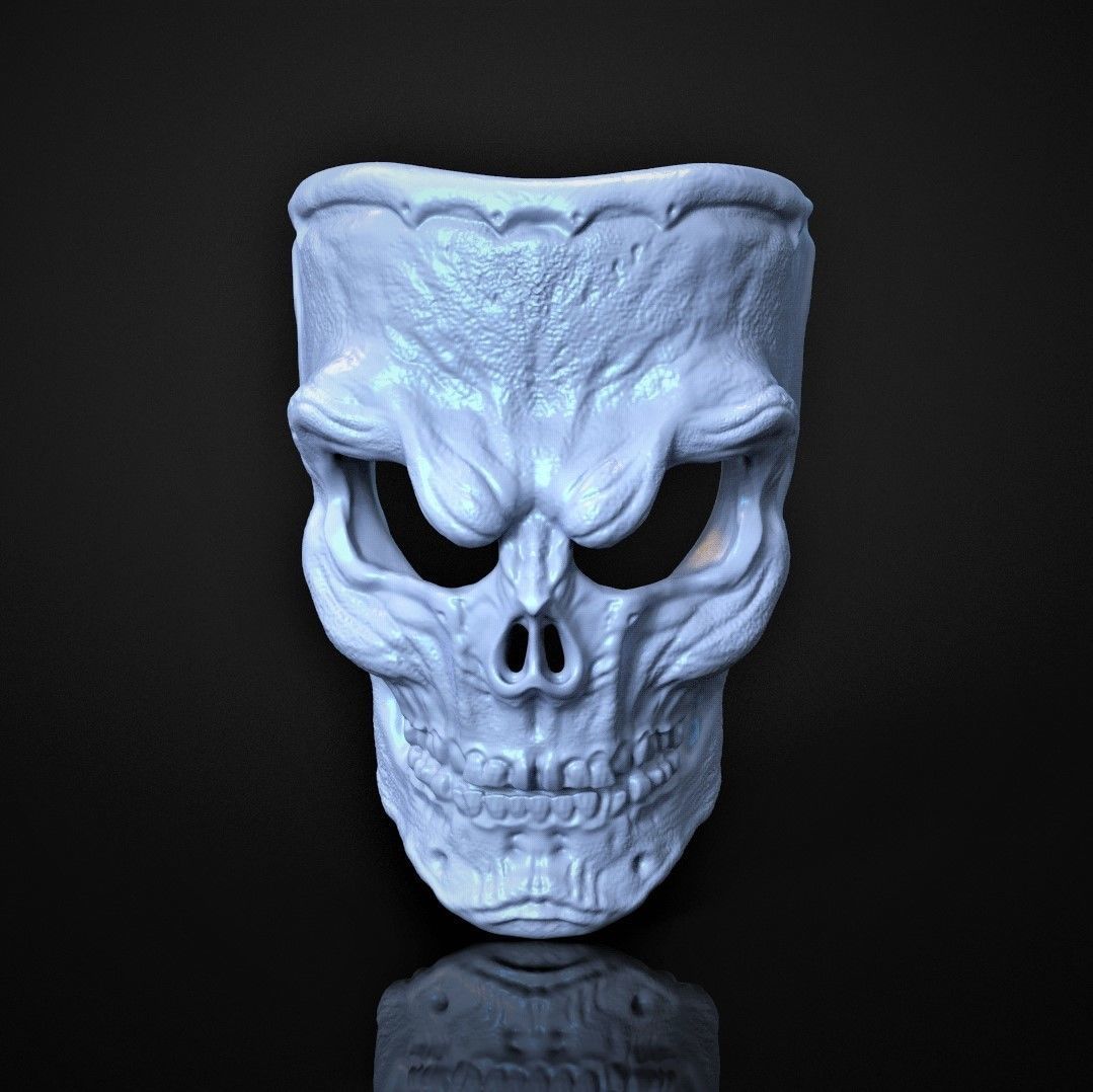 SKULL MASK 3D print model_1
