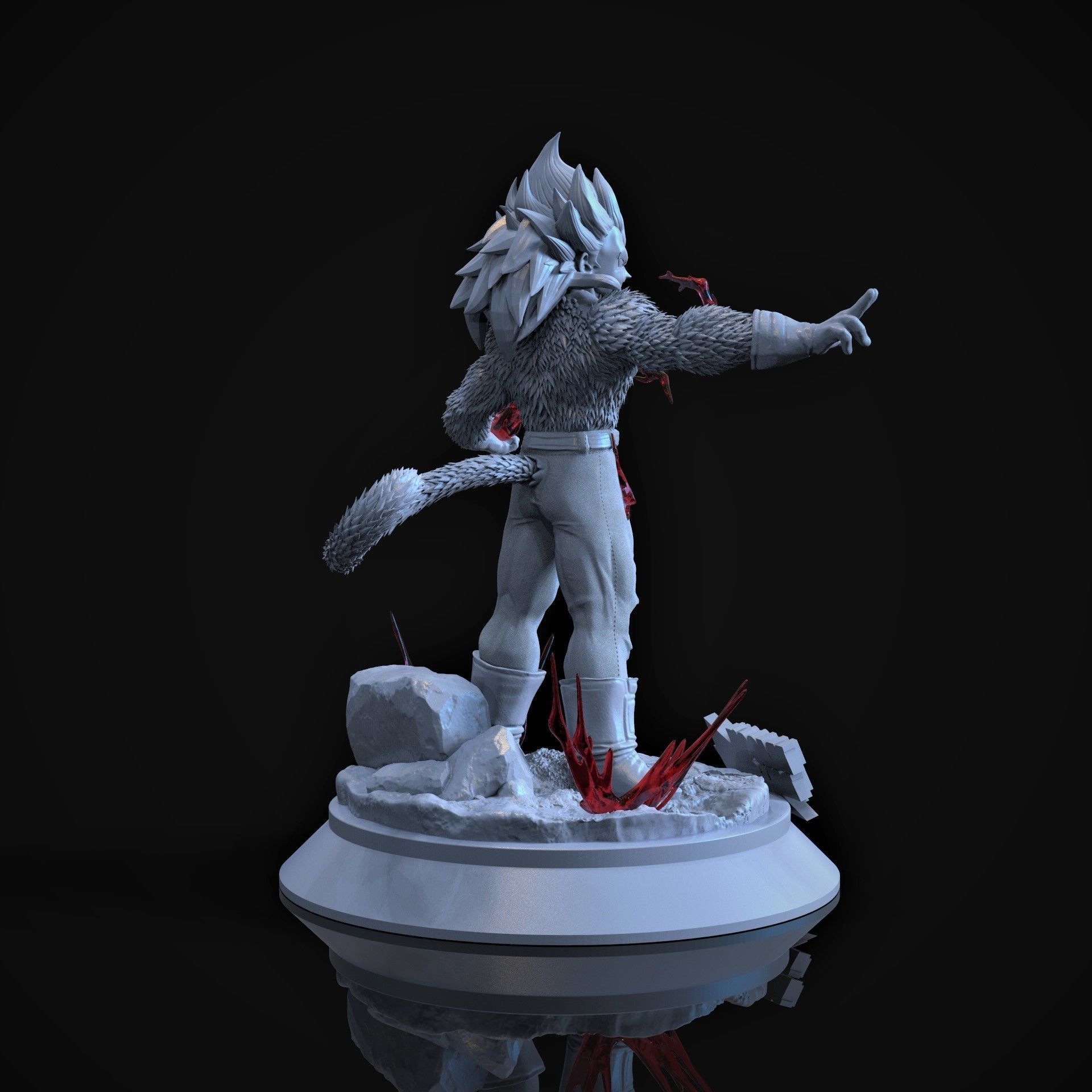 Vegeta SSJ 4 3D print model_5