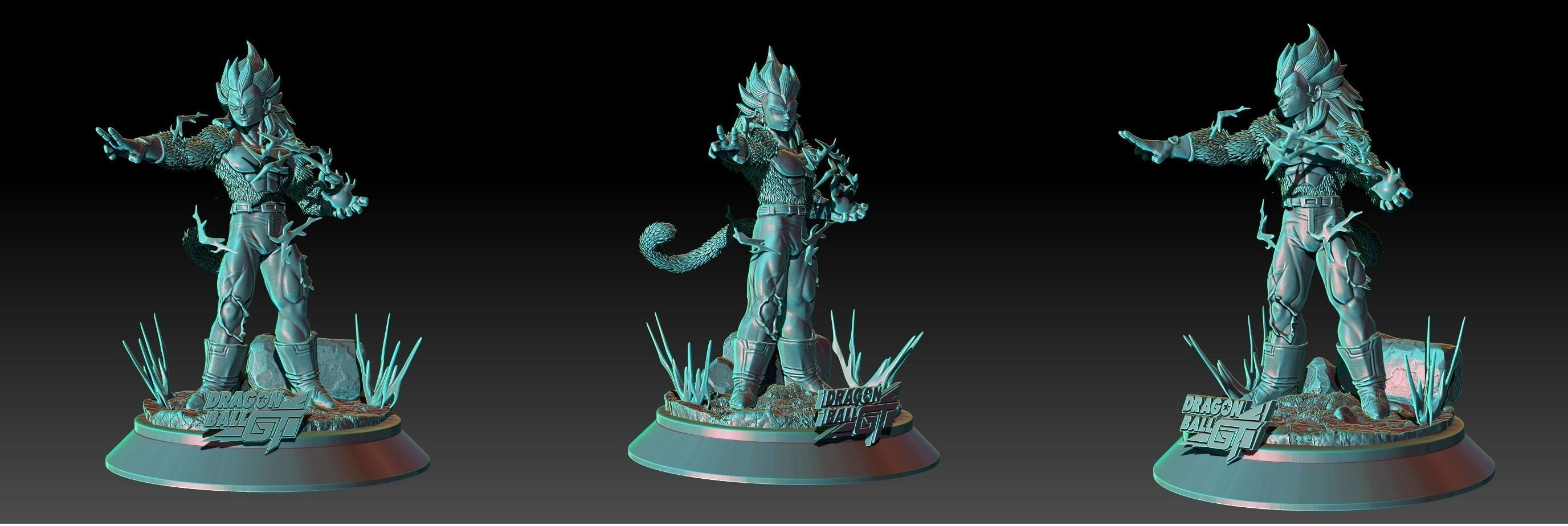 Vegeta SSJ 4 3D print model_7