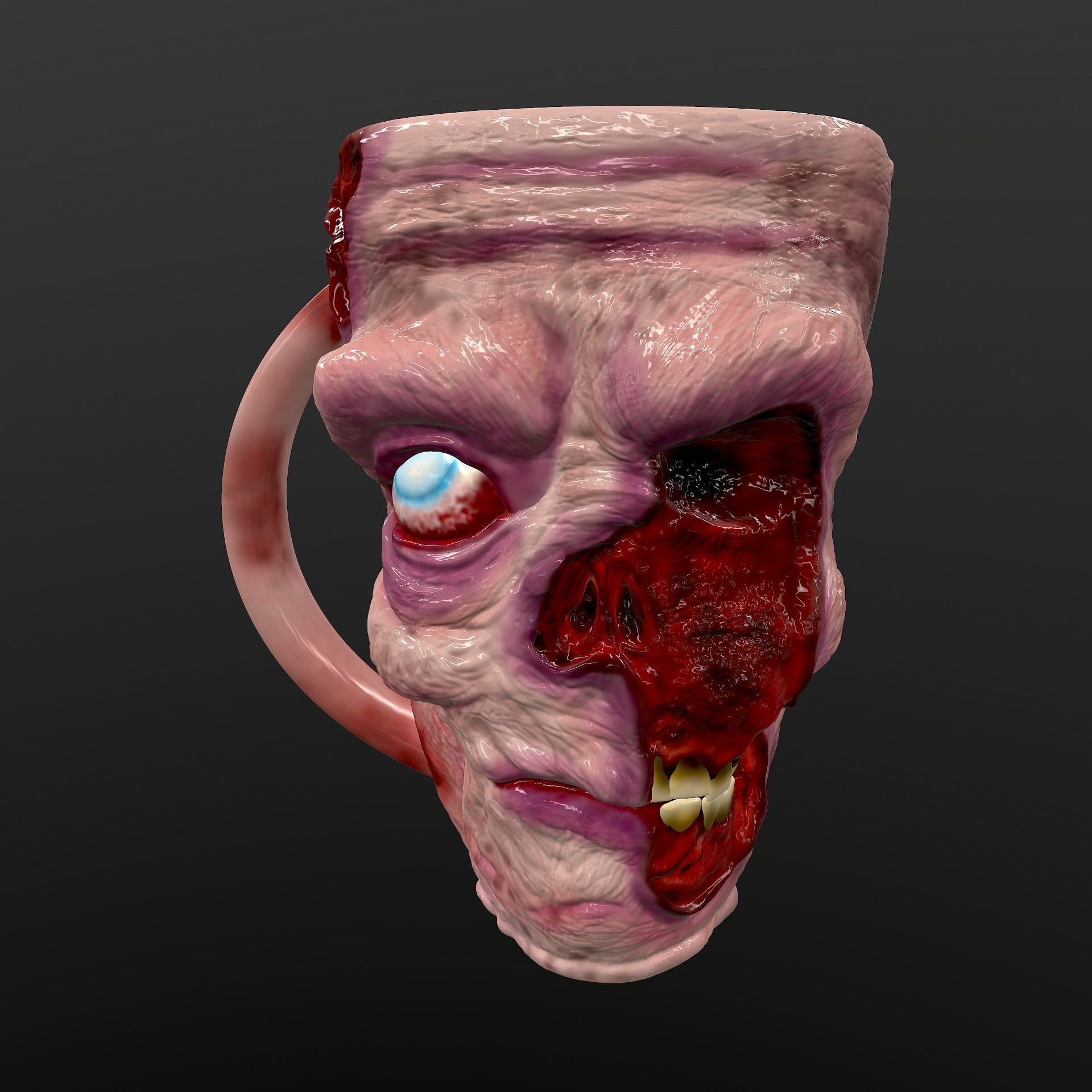 Zombie Mug 3D print model_2