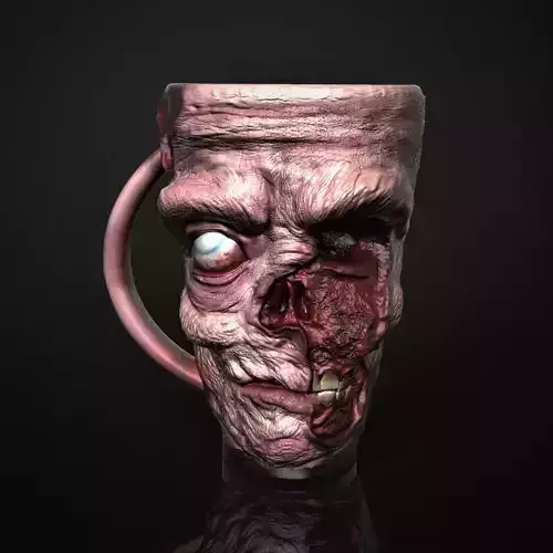 Zombie Mug 3D print model