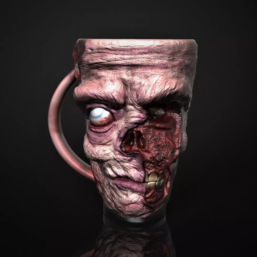 Zombie Mug 3D print model_0