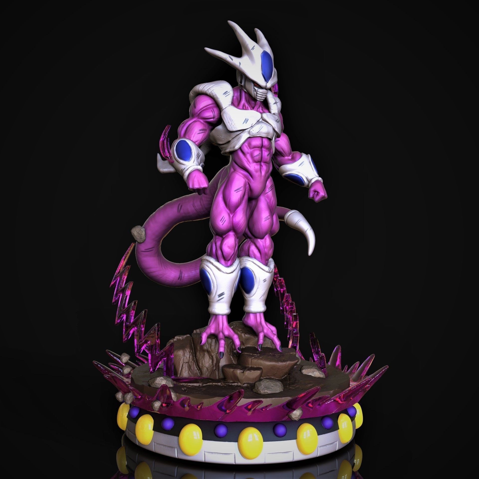 Cooler dragon ball statue 3D print model_1