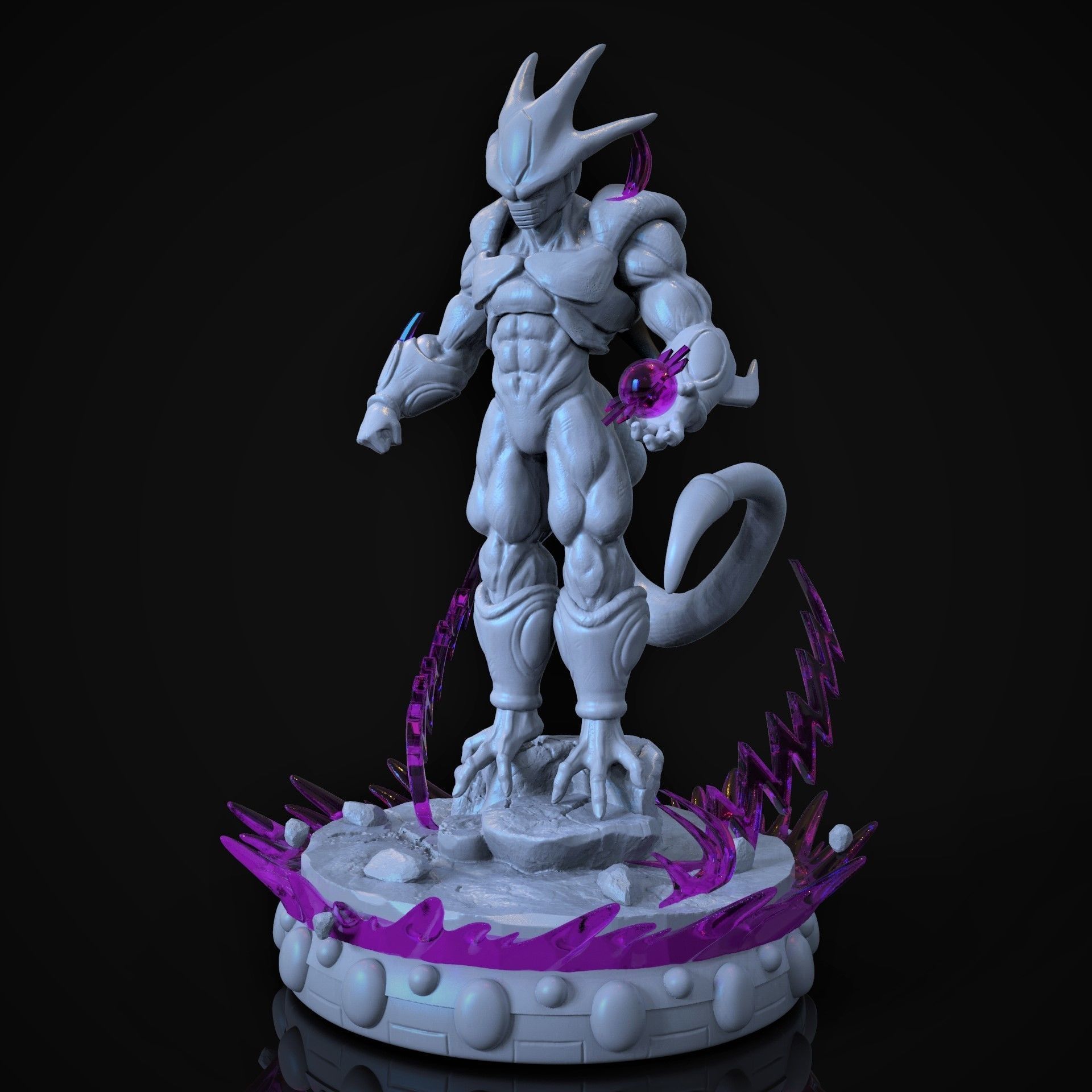 Cooler dragon ball statue 3D print model_7