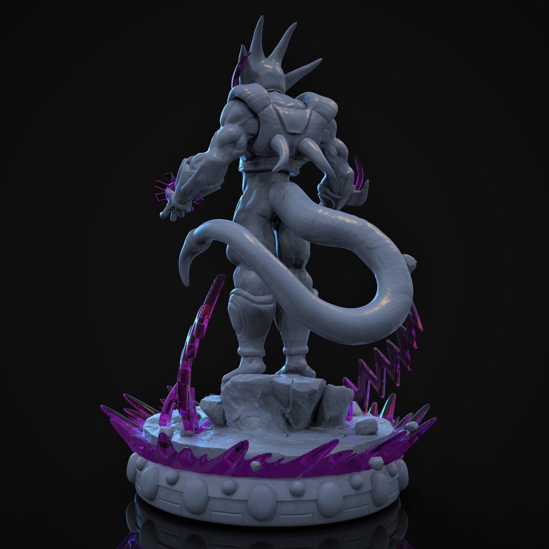Cooler dragon ball statue 3D print model_9
