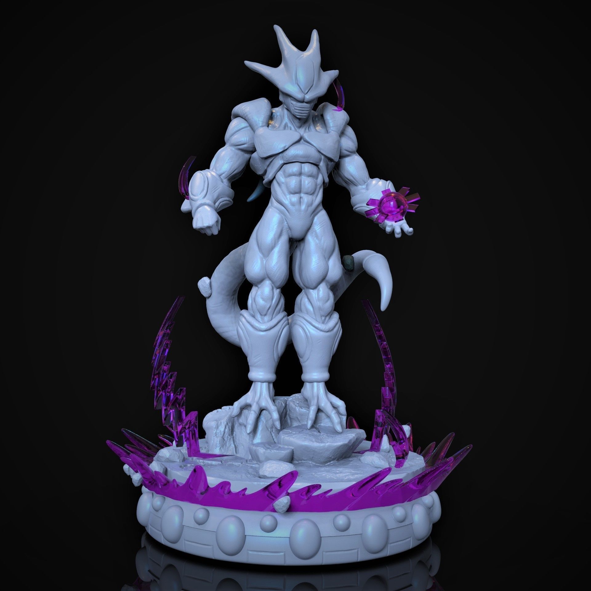 Cooler dragon ball statue 3D print model_8