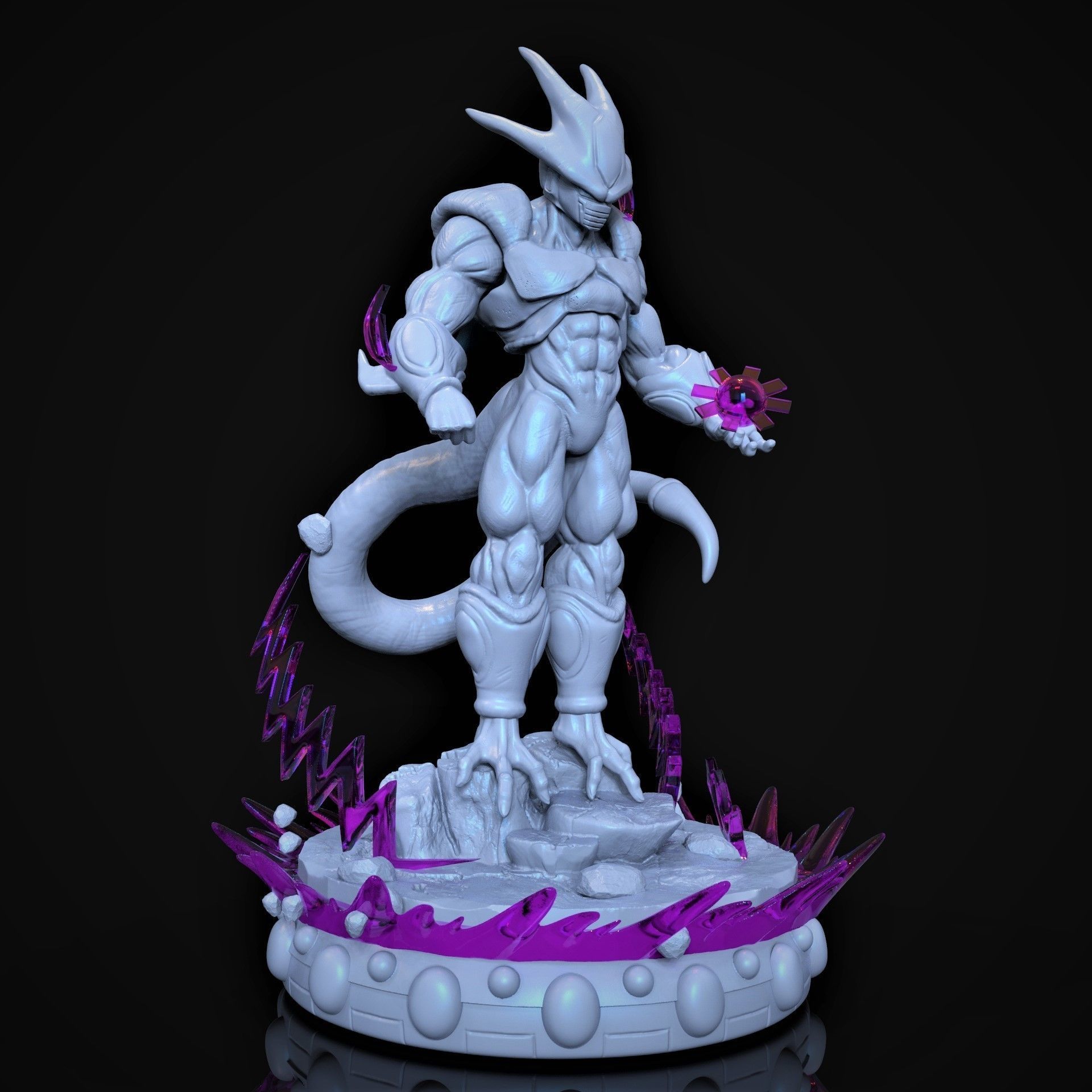 Cooler dragon ball statue 3D print model_6