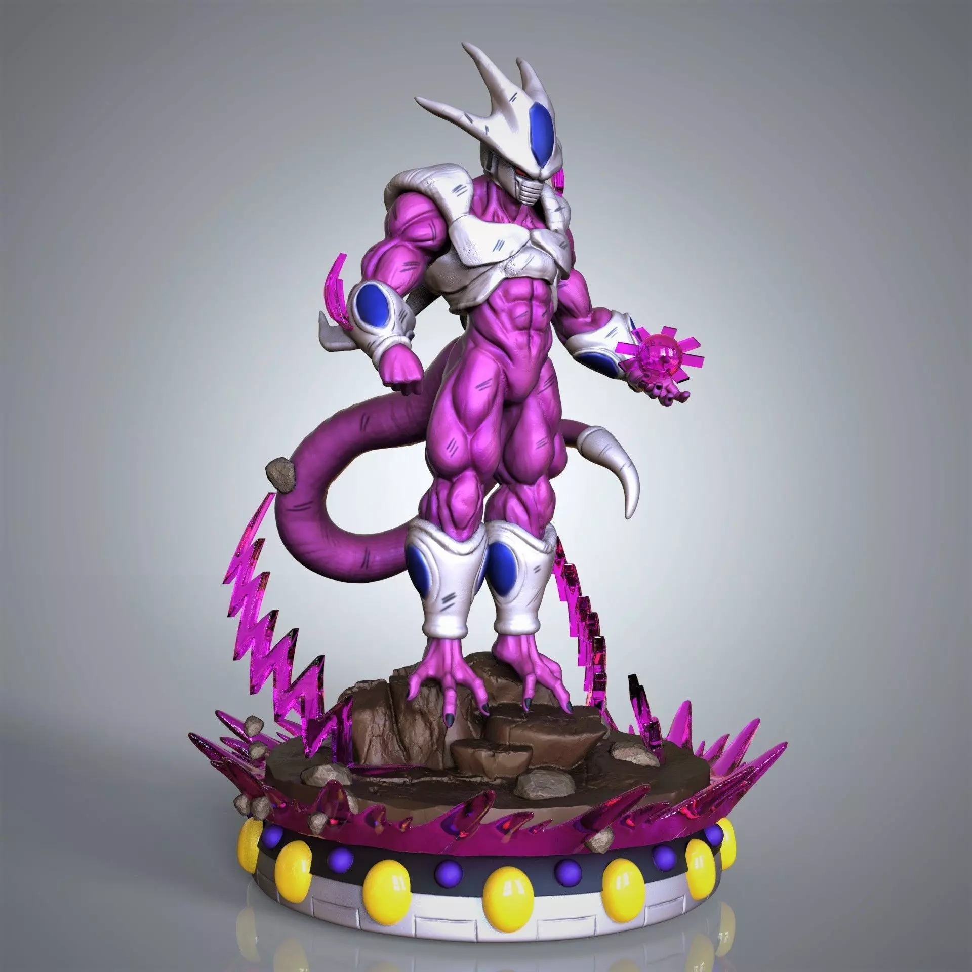 Cooler dragon ball statue 3D print model_0