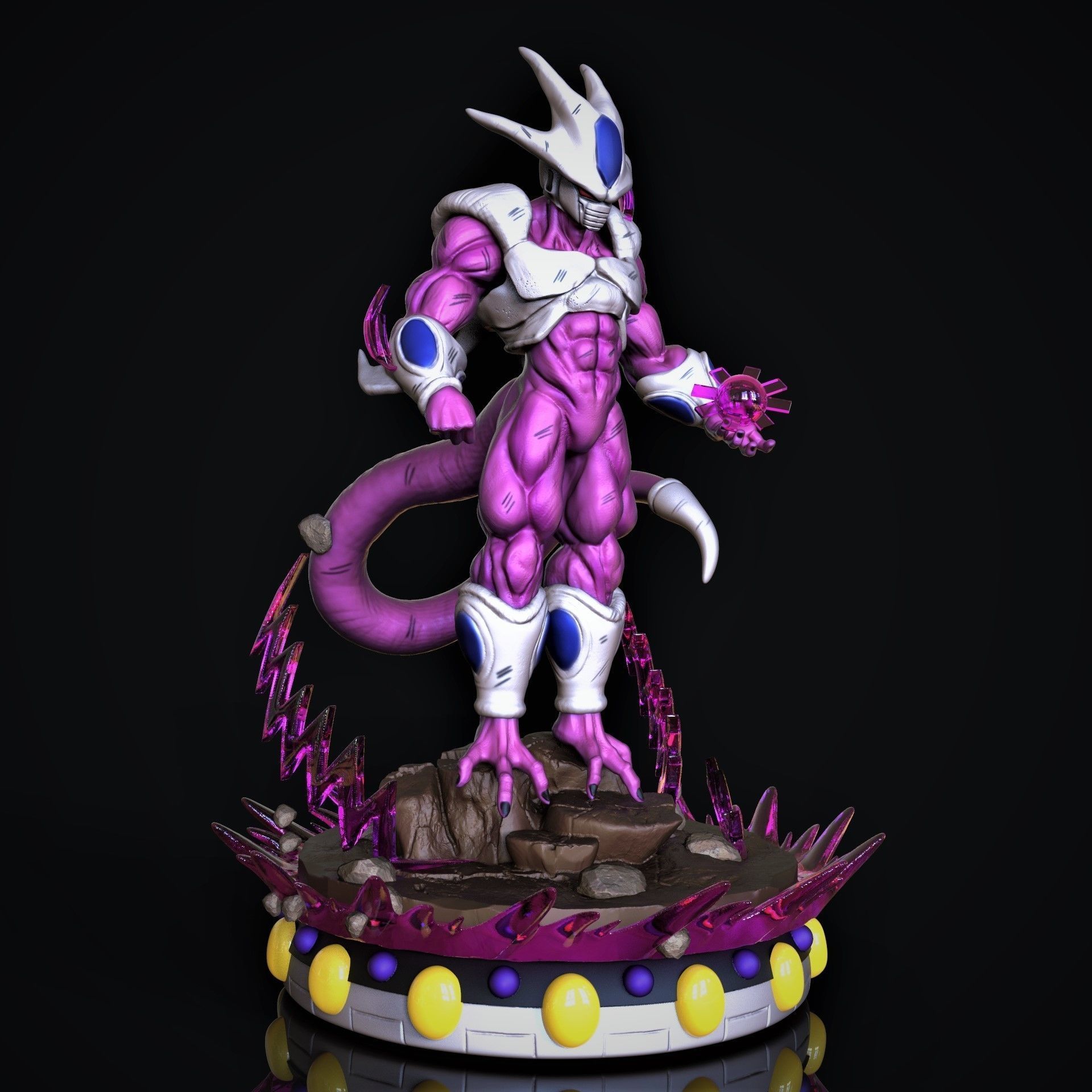 Cooler dragon ball statue 3D print model_2