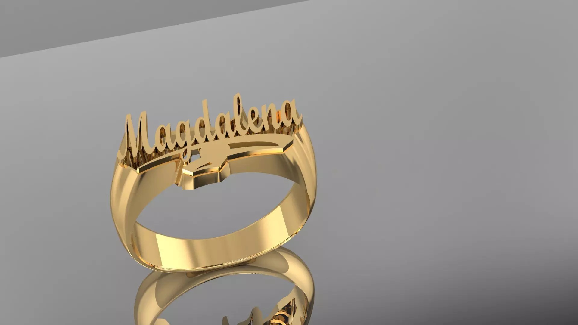ring name magdalena 3D print model_0