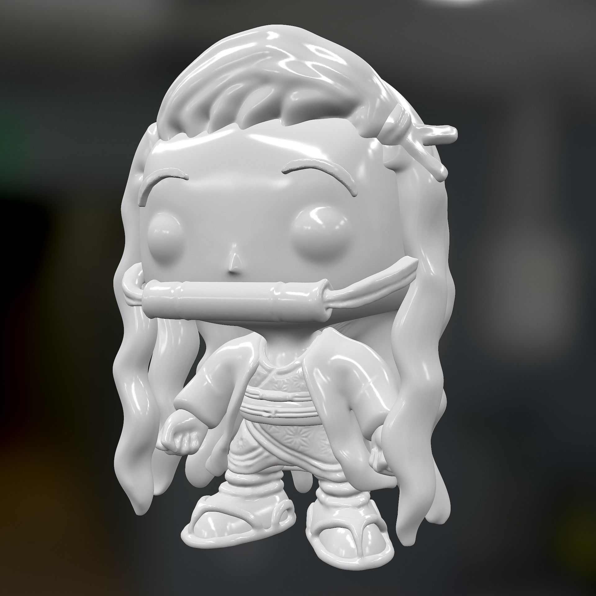 Nezuko Kamado Funko 3D print model_3