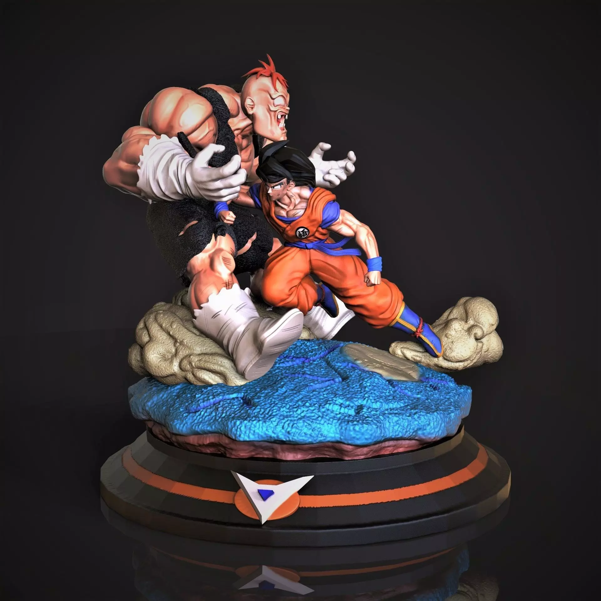 Goku vs Recoome 3D print model_0
