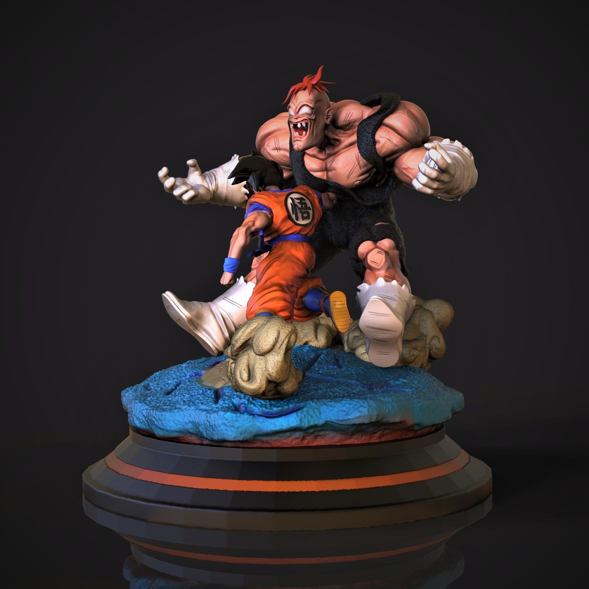Goku vs Recoome 3D print model_1