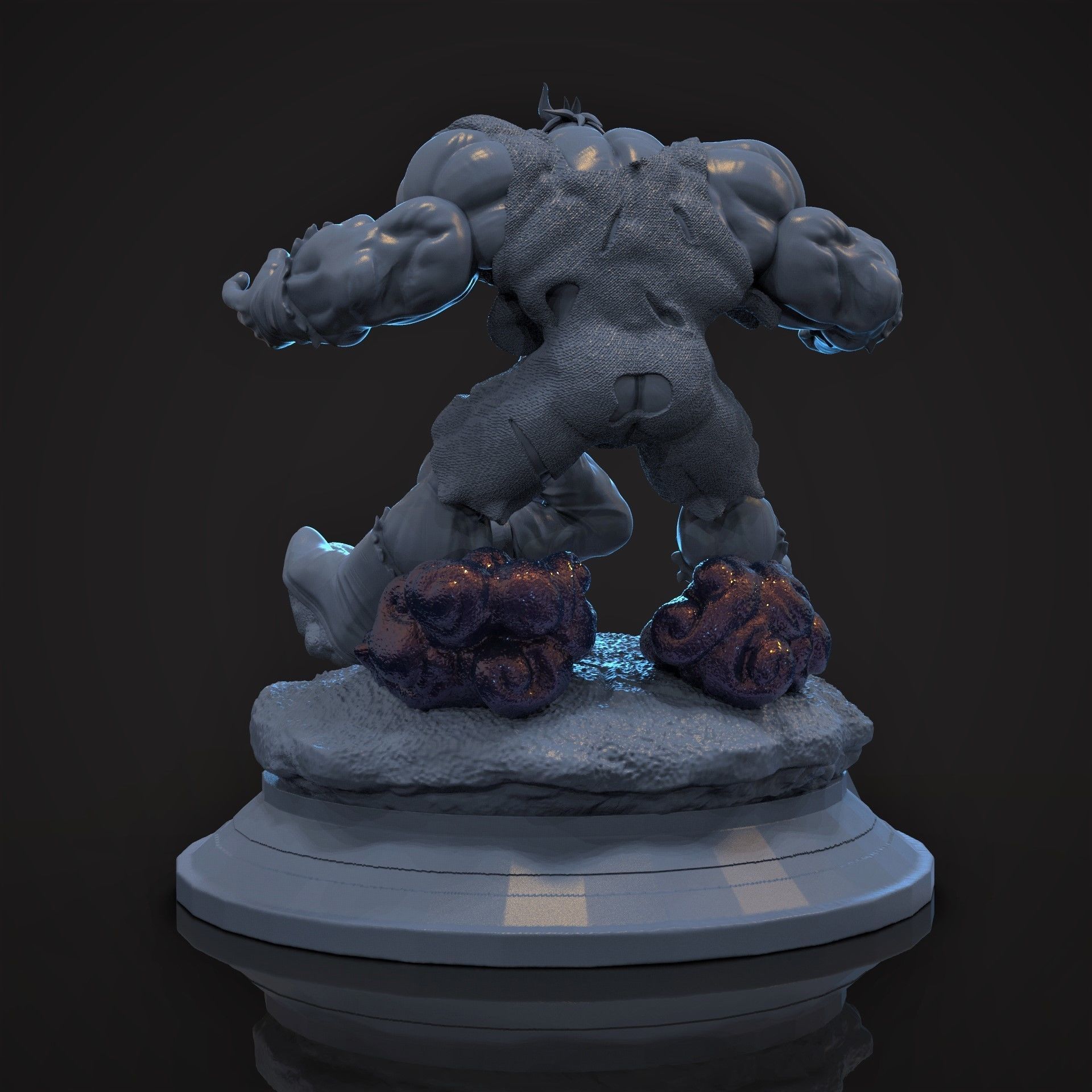 Goku vs Recoome 3D print model_6