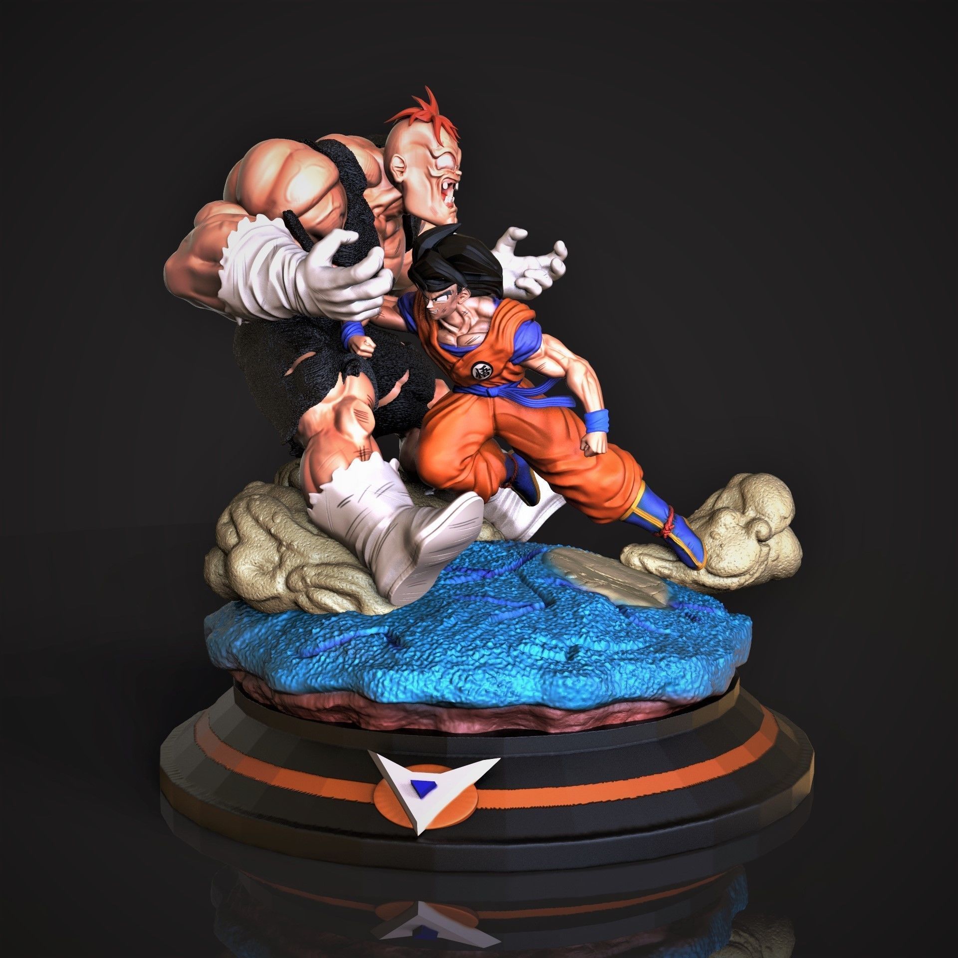 Goku vs Recoome 3D print model_2
