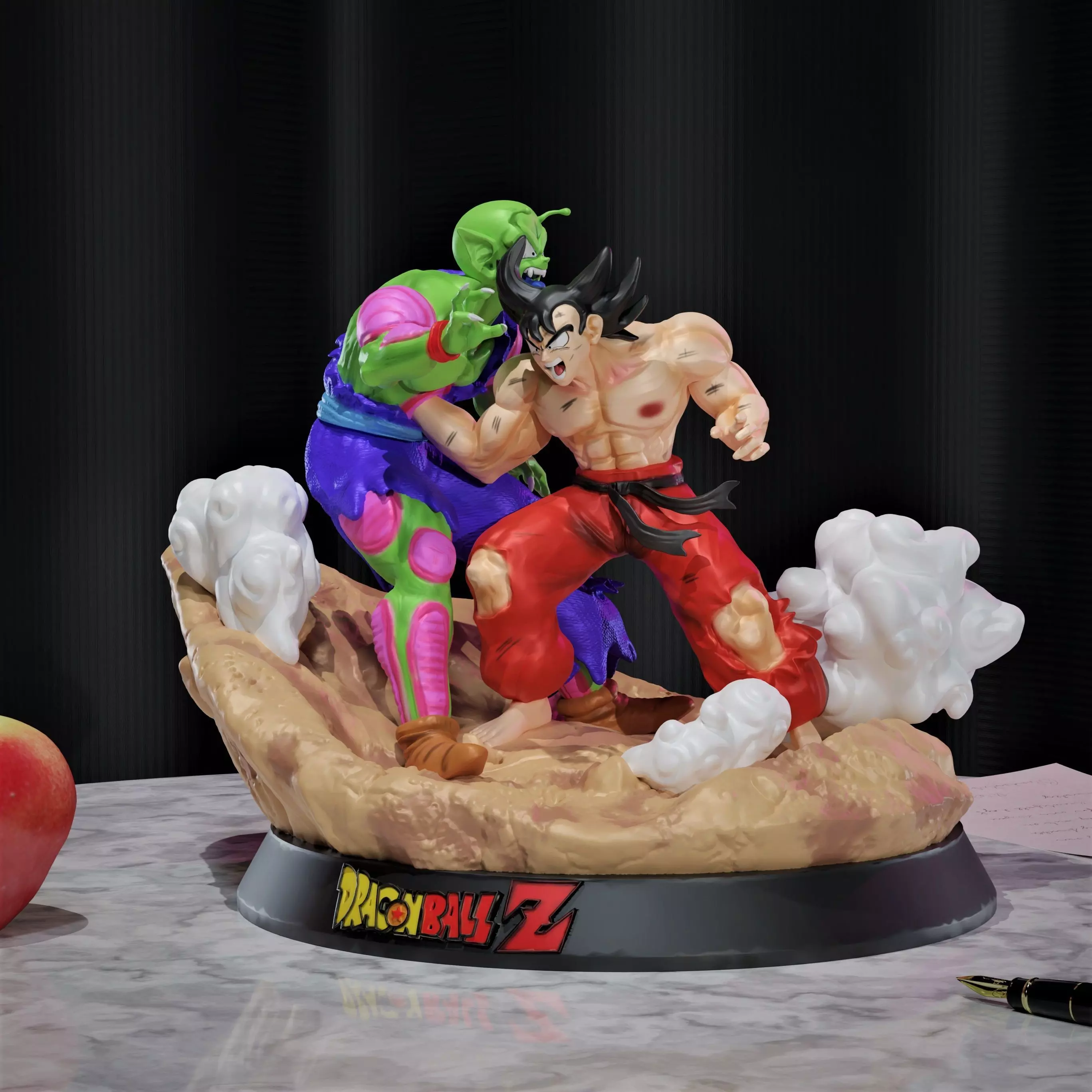 Goku vs Piccolo 3D print model_0