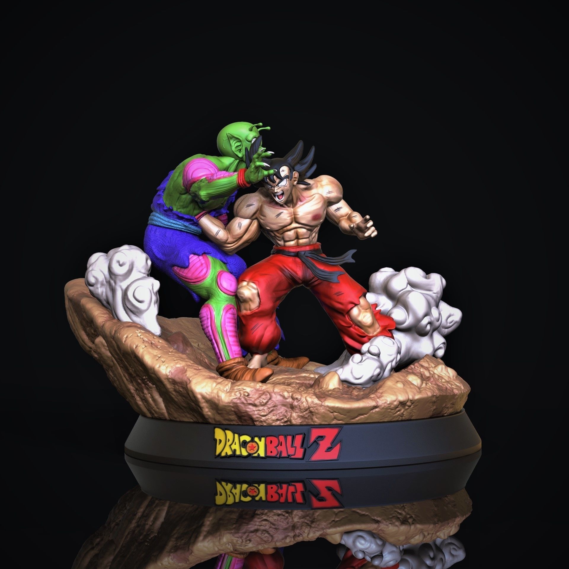 Goku vs Piccolo 3D print model_1
