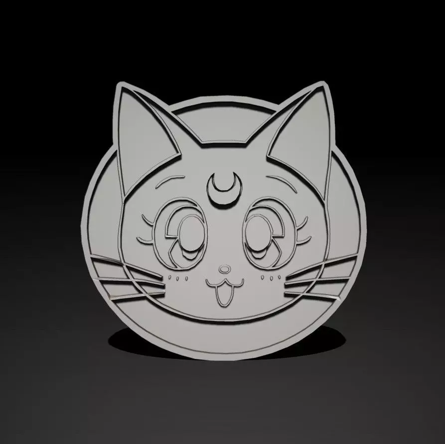 3D SIMBOLO GATO symbol Cat SAILOR MOON 3D print model_0