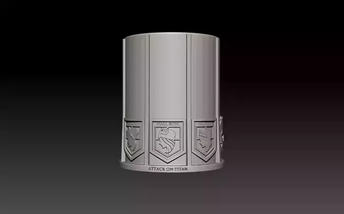 VASO glass ATTACK ON TITAN- ATAQUE A LOS TITANES