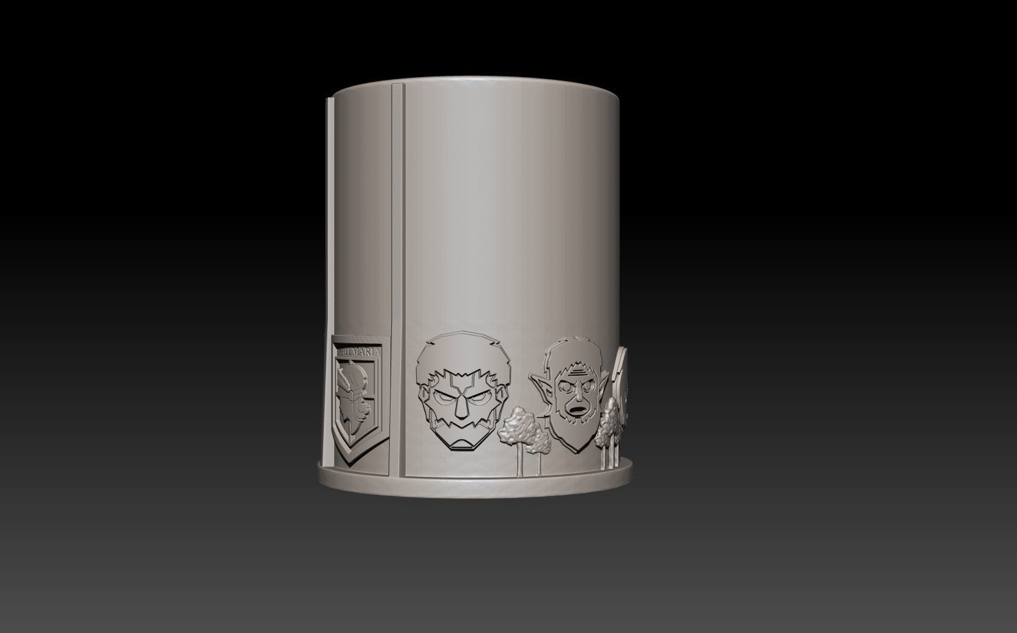 VASO glass ATTACK ON TITAN- ATAQUE A LOS TITANES 3D print model_1