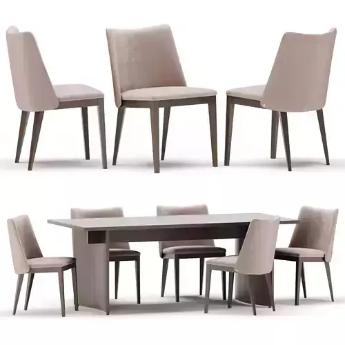 Dining set modern table and chairs