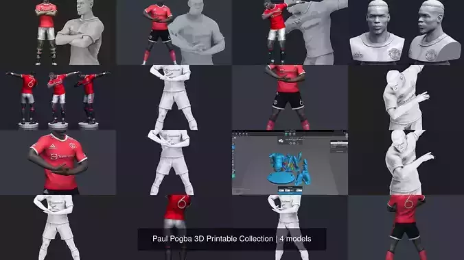 Paul Pogba 3D Printable Collection 