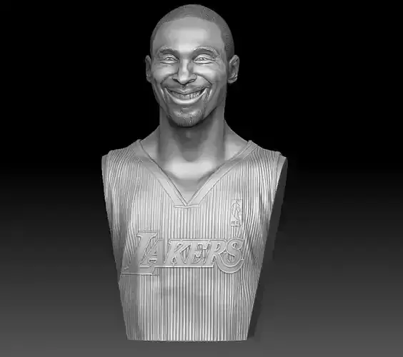 Smiling Kobe Bryant 3D print model