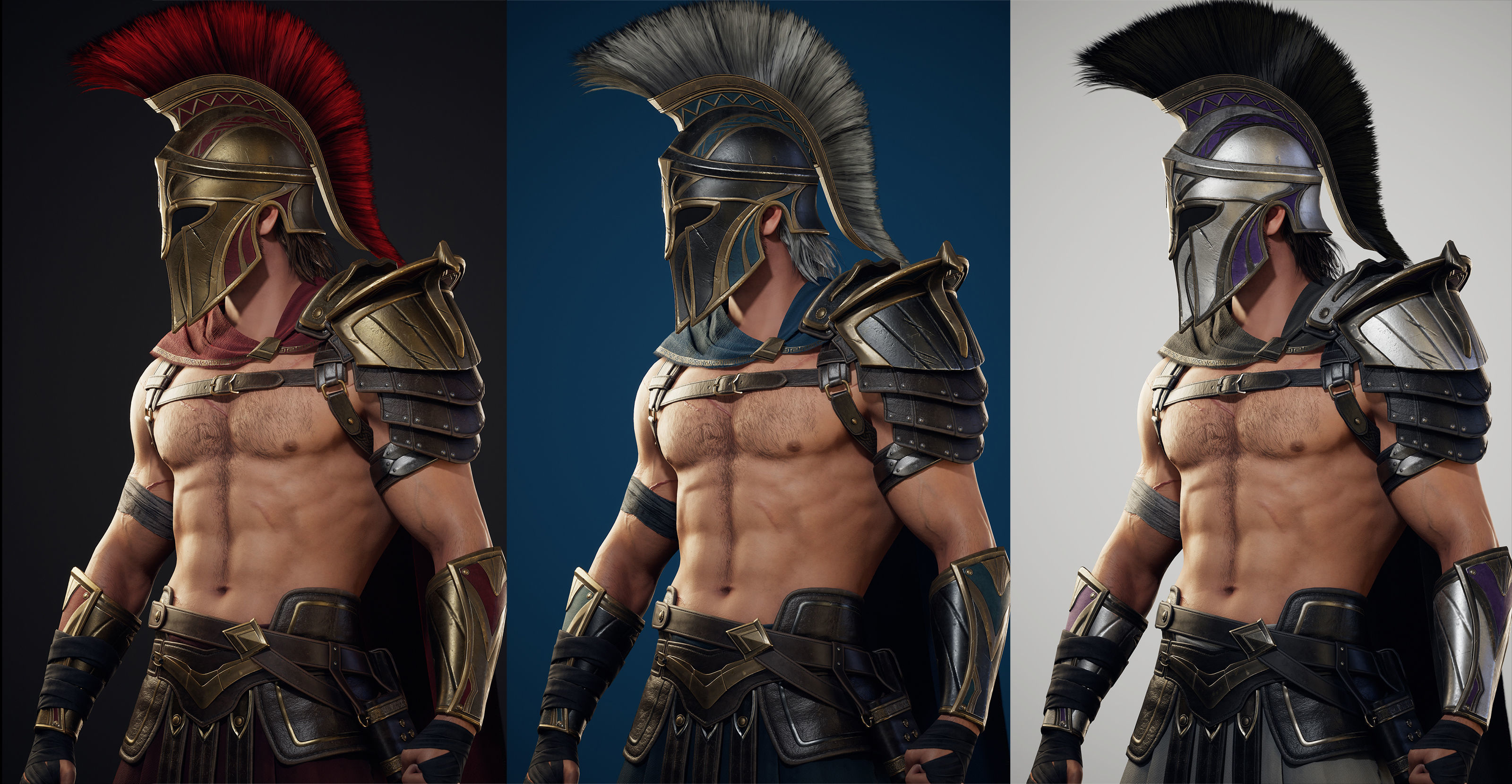 Spartan Hoplite - Game Ready Low-poly 3D model_21