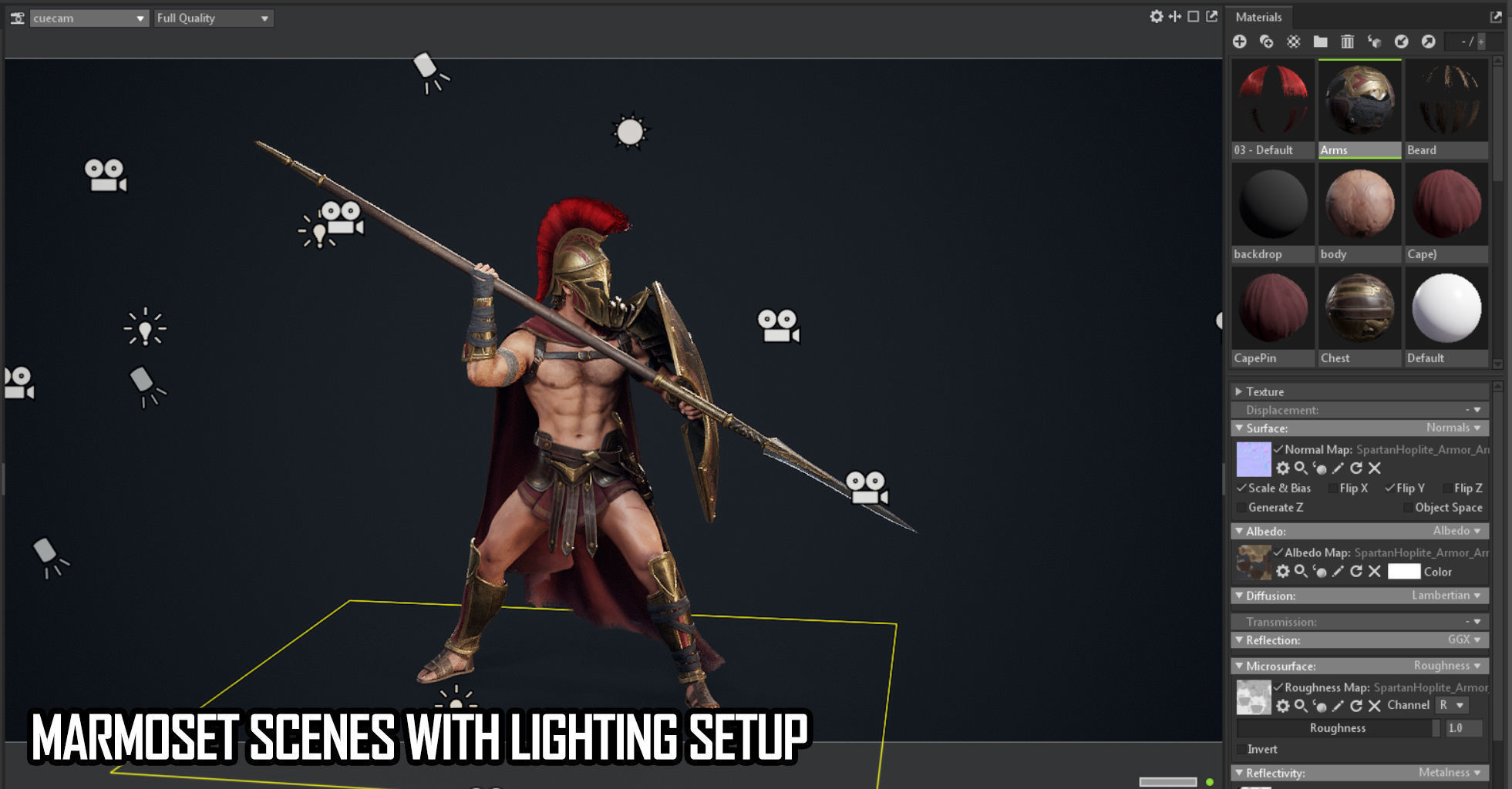 Spartan Hoplite - Game Ready Low-poly 3D model_22