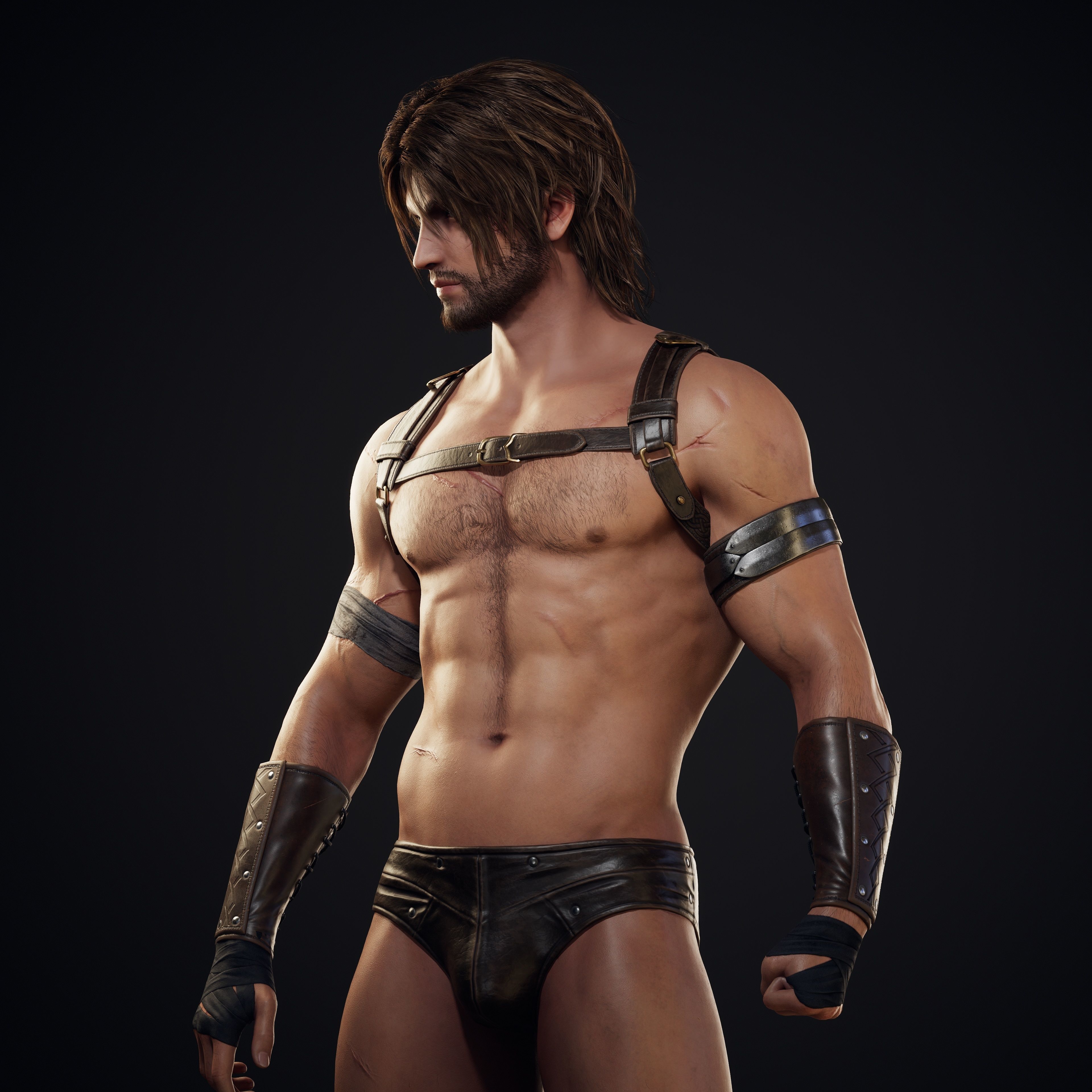 Spartan Hoplite - Game Ready Low-poly 3D model_16