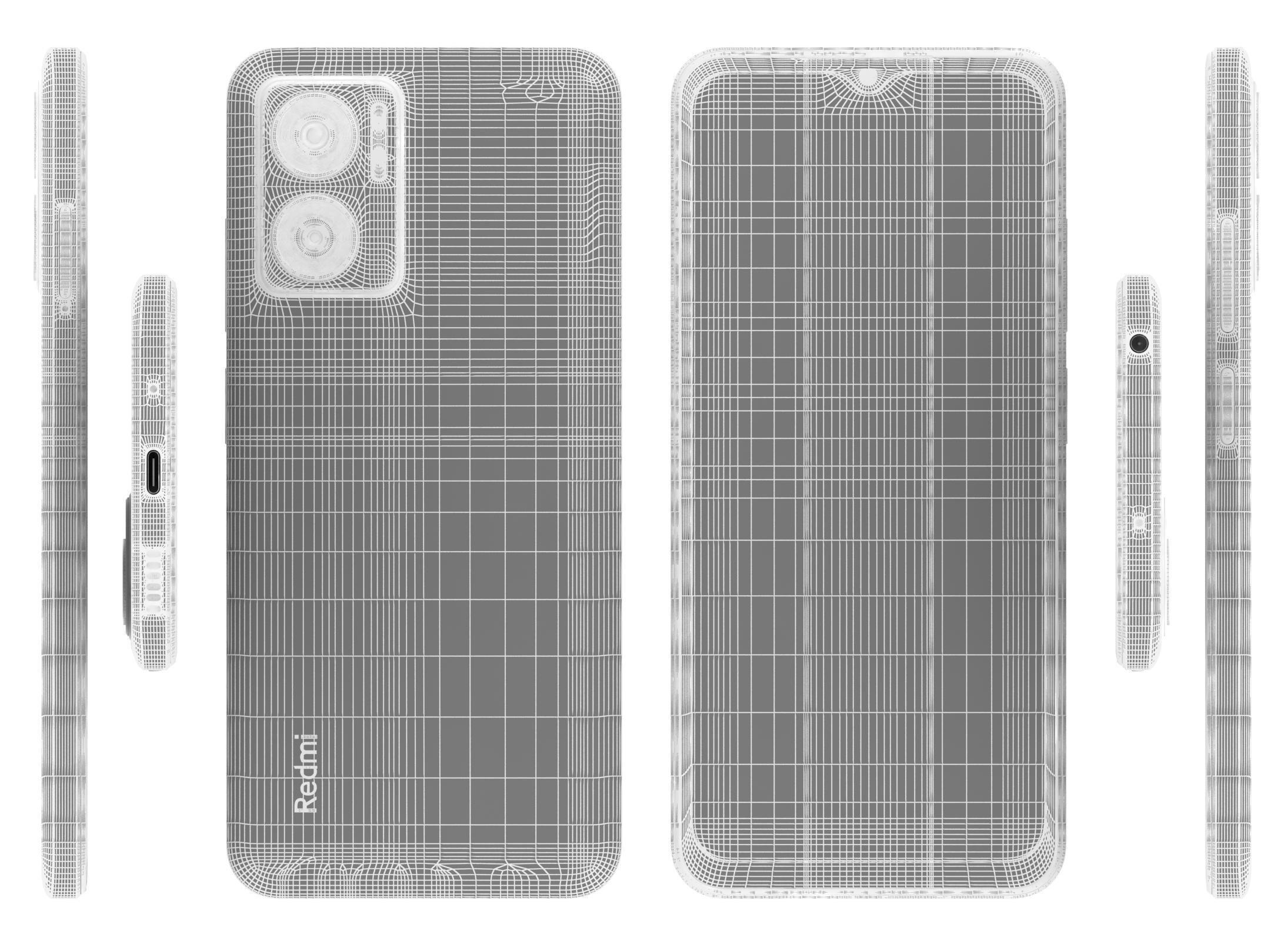 Xiaomi Redmi 10 5G White 3D model_17