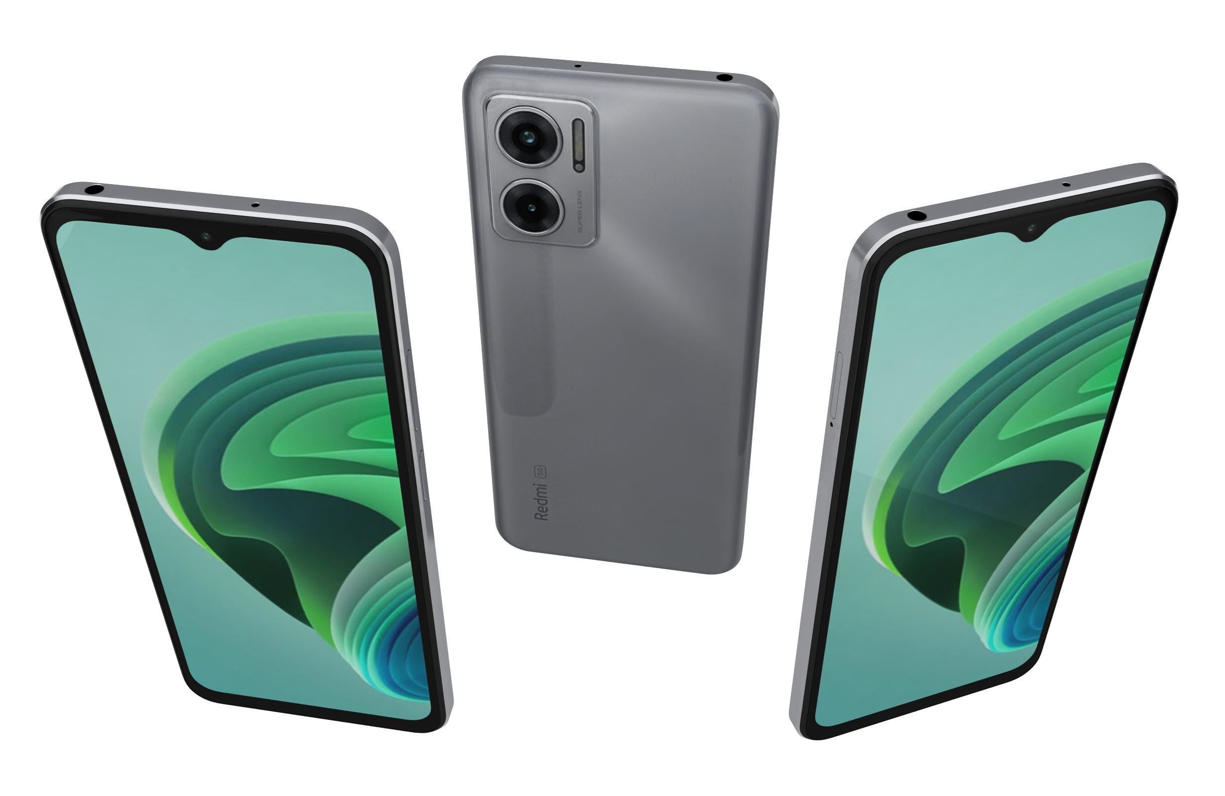 Xiaomi Redmi 10 5G White 3D model_1