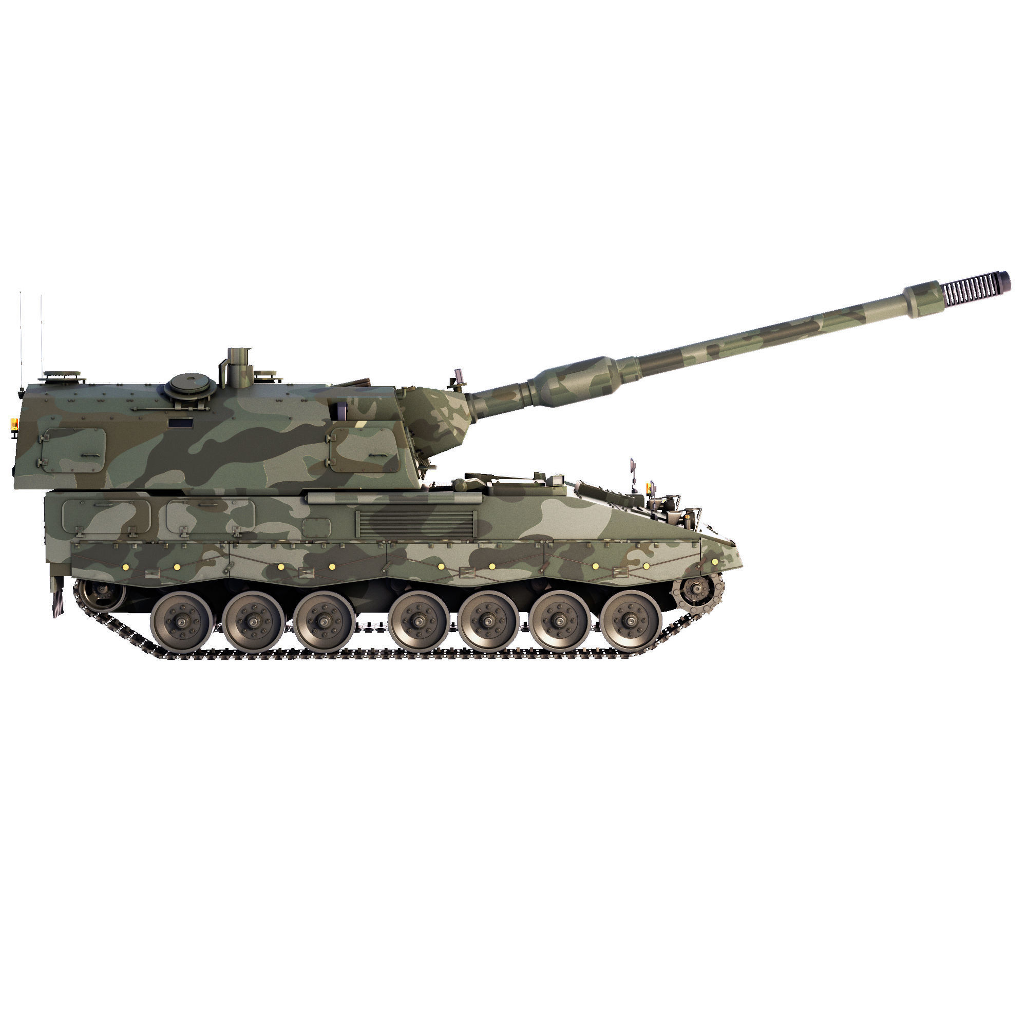 SPH Panzerhaubitze 2000 2004 3D model_8