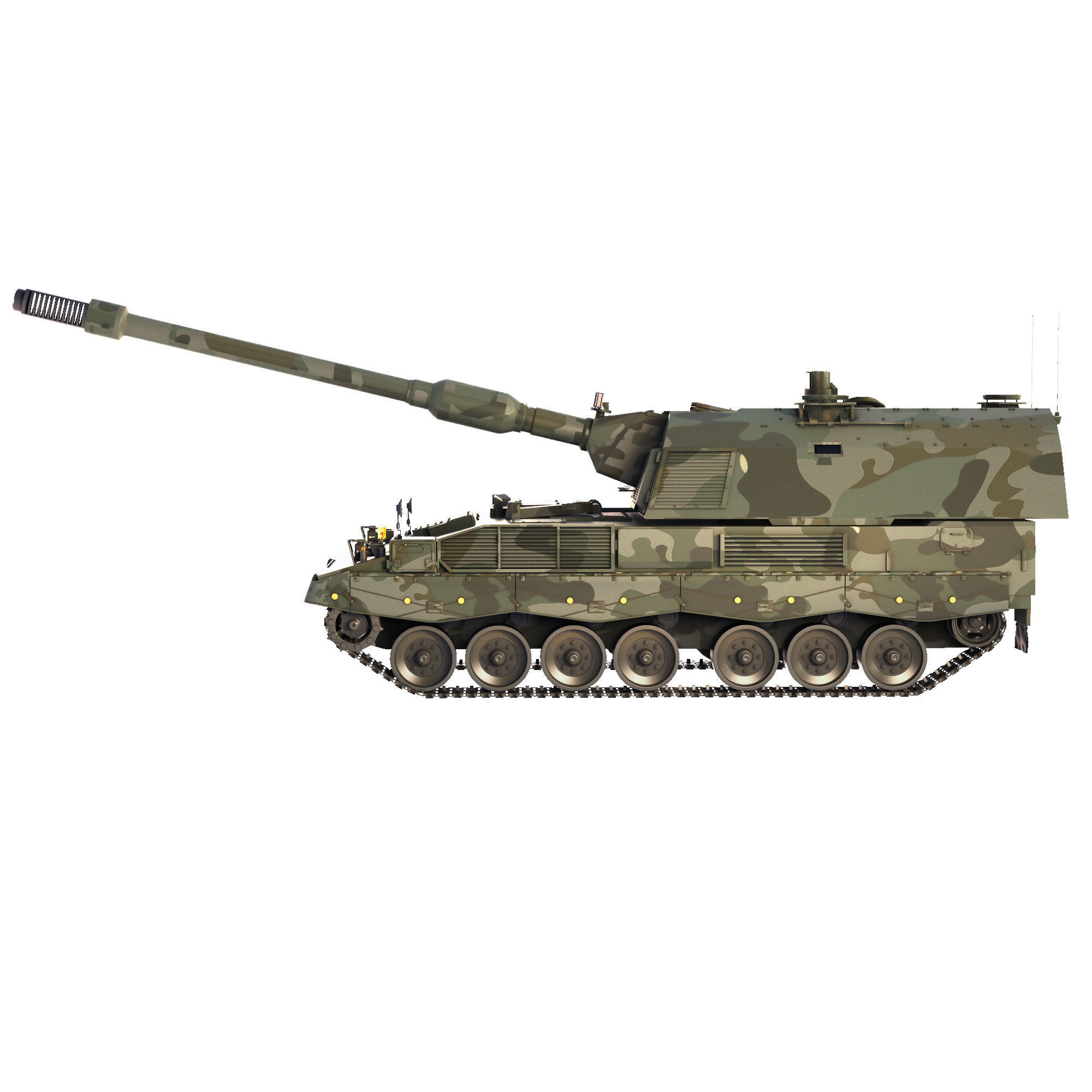 SPH Panzerhaubitze 2000 2004 3D model_4
