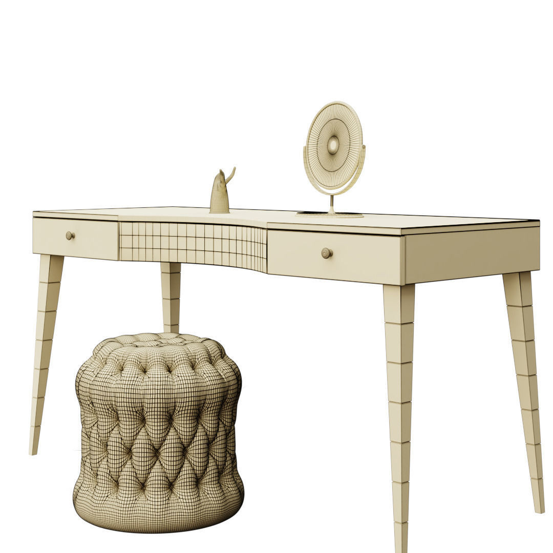 Dressing table 3D model_4