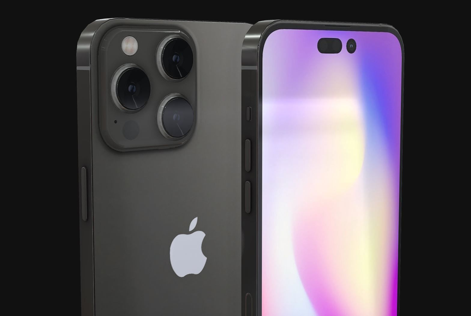 Apple iPhone 14 Pro  Low-poly 3D model_2