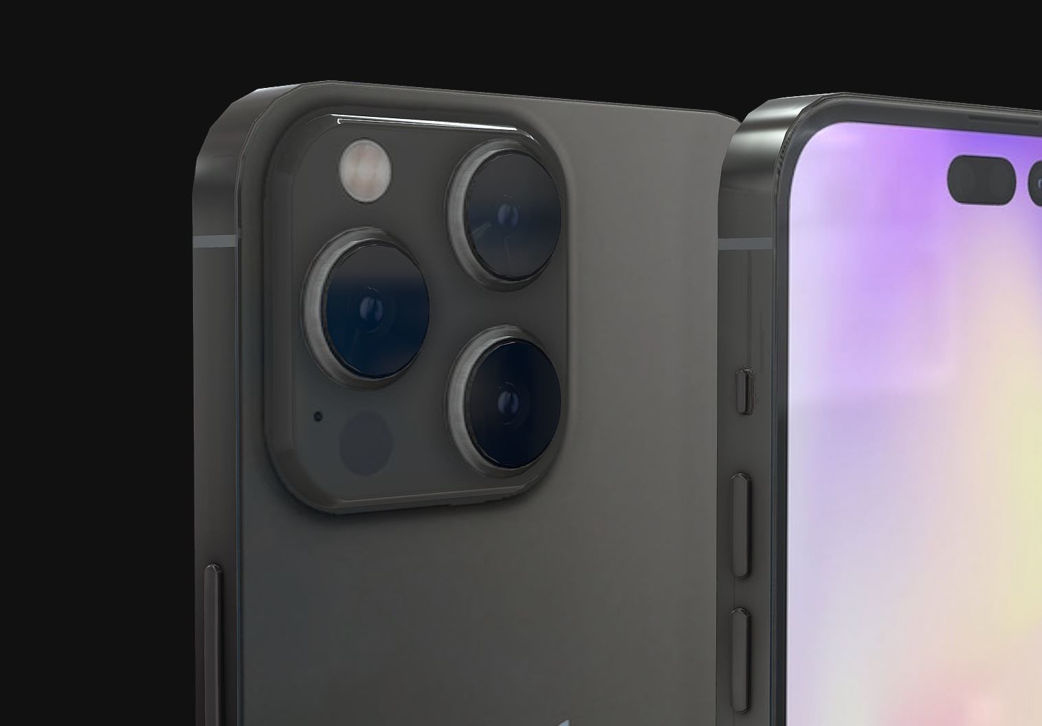 Apple iPhone 14 Pro  Low-poly 3D model_4