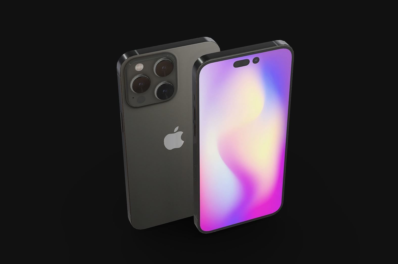 Apple iPhone 14 Pro  Low-poly 3D model_1