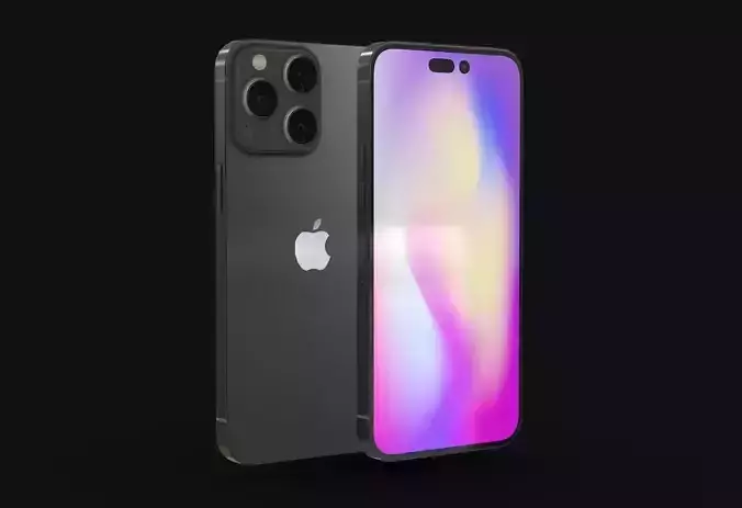 Apple iPhone 14 Pro  Low-poly 3D model