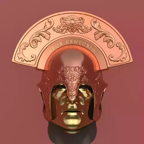 Roman Praetorian Centurion Helmet and Mask 3D print model