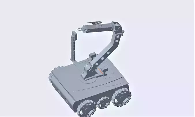Rover 3d model robot