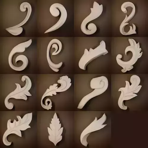 Ornament 3D Model-vol9 3D model