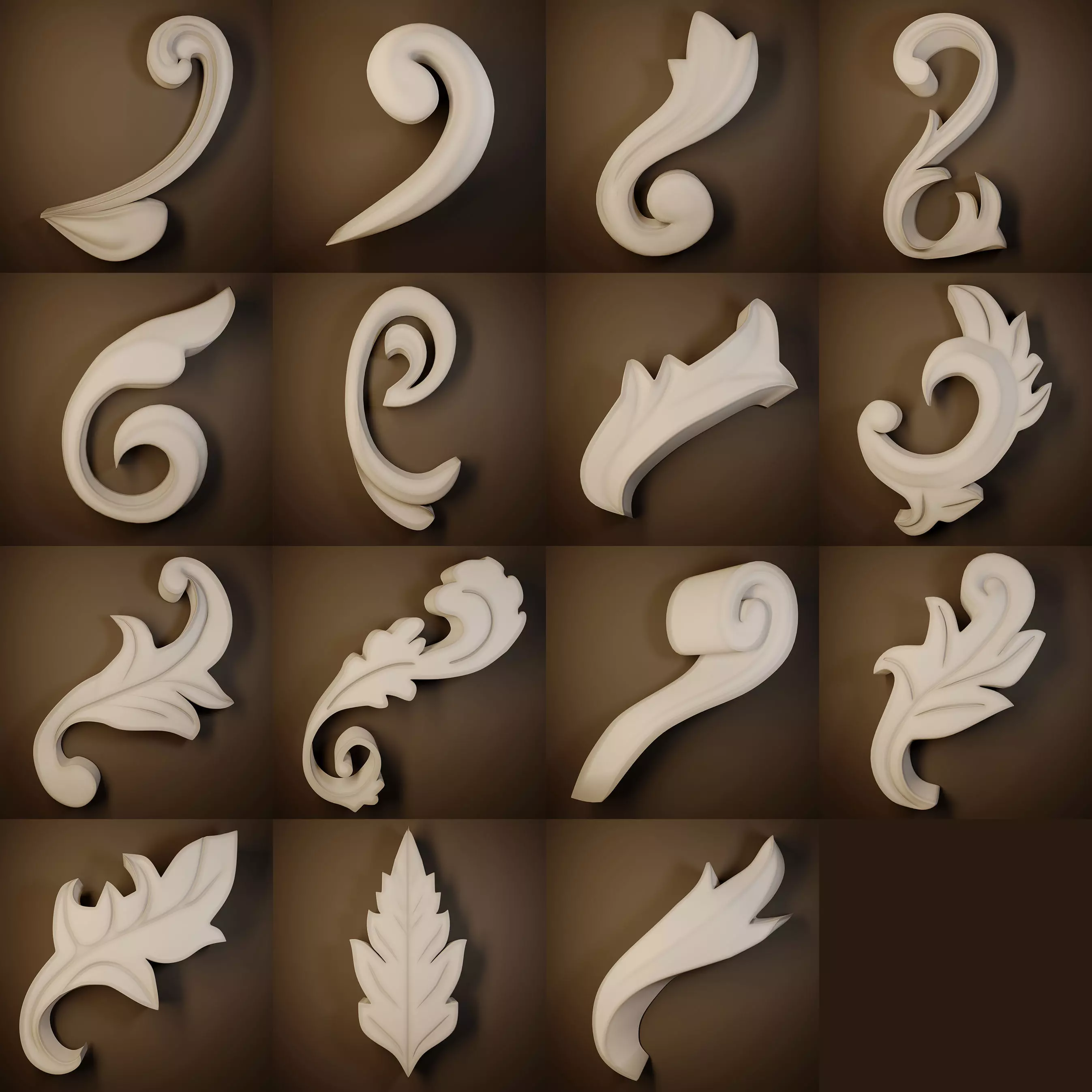 Ornament 3D Model-vol9 3D model_0