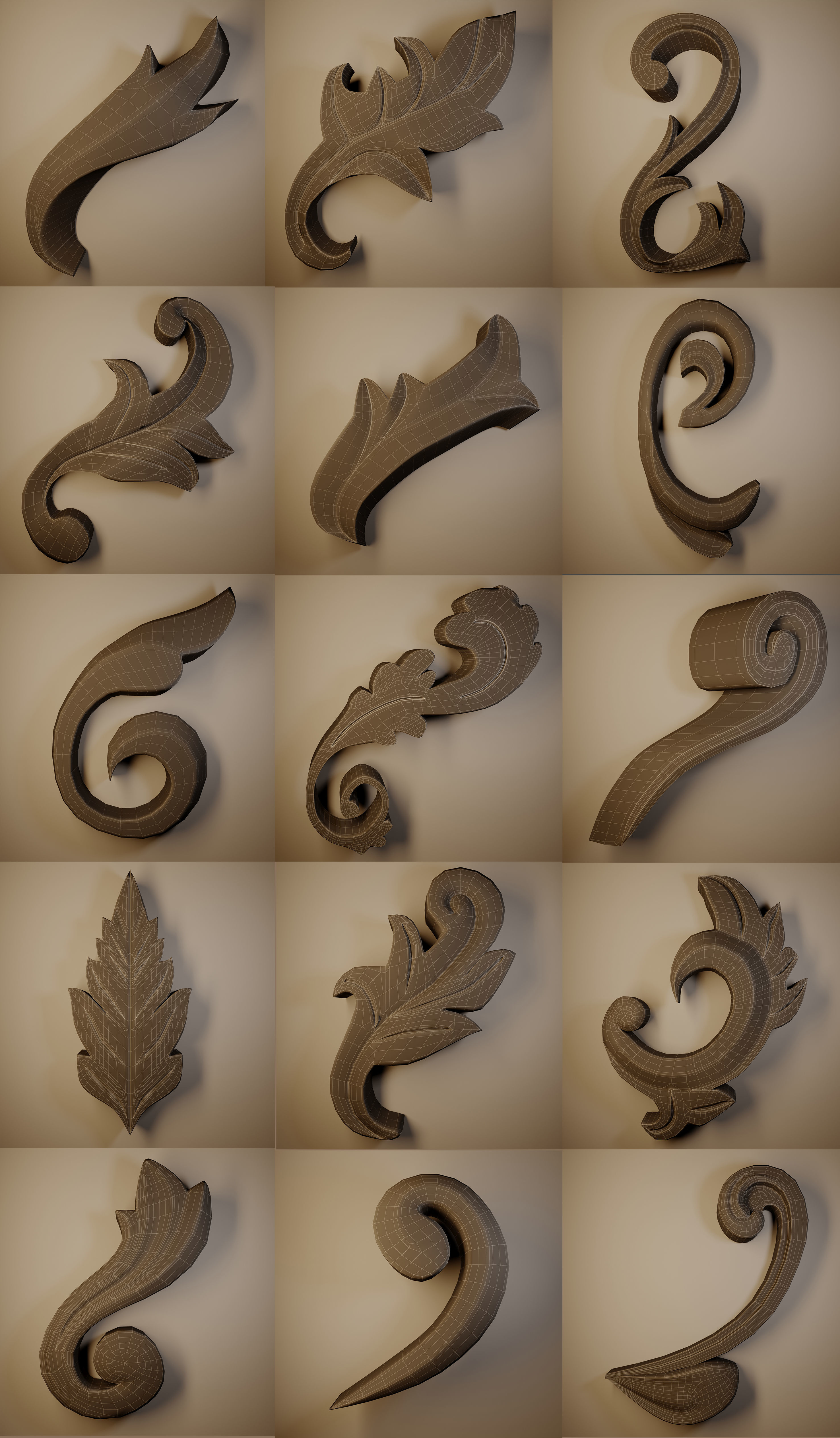 Ornament 3D Model-vol9 3D model_1