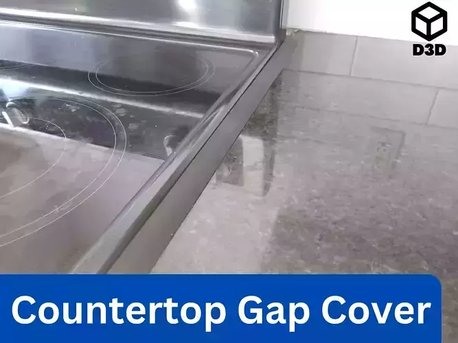Countertop Gap Cover 3D print model