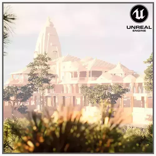 The Ram Mandir Ayodhya A Revered 3D Journey in Unreal Engine 5 3D model